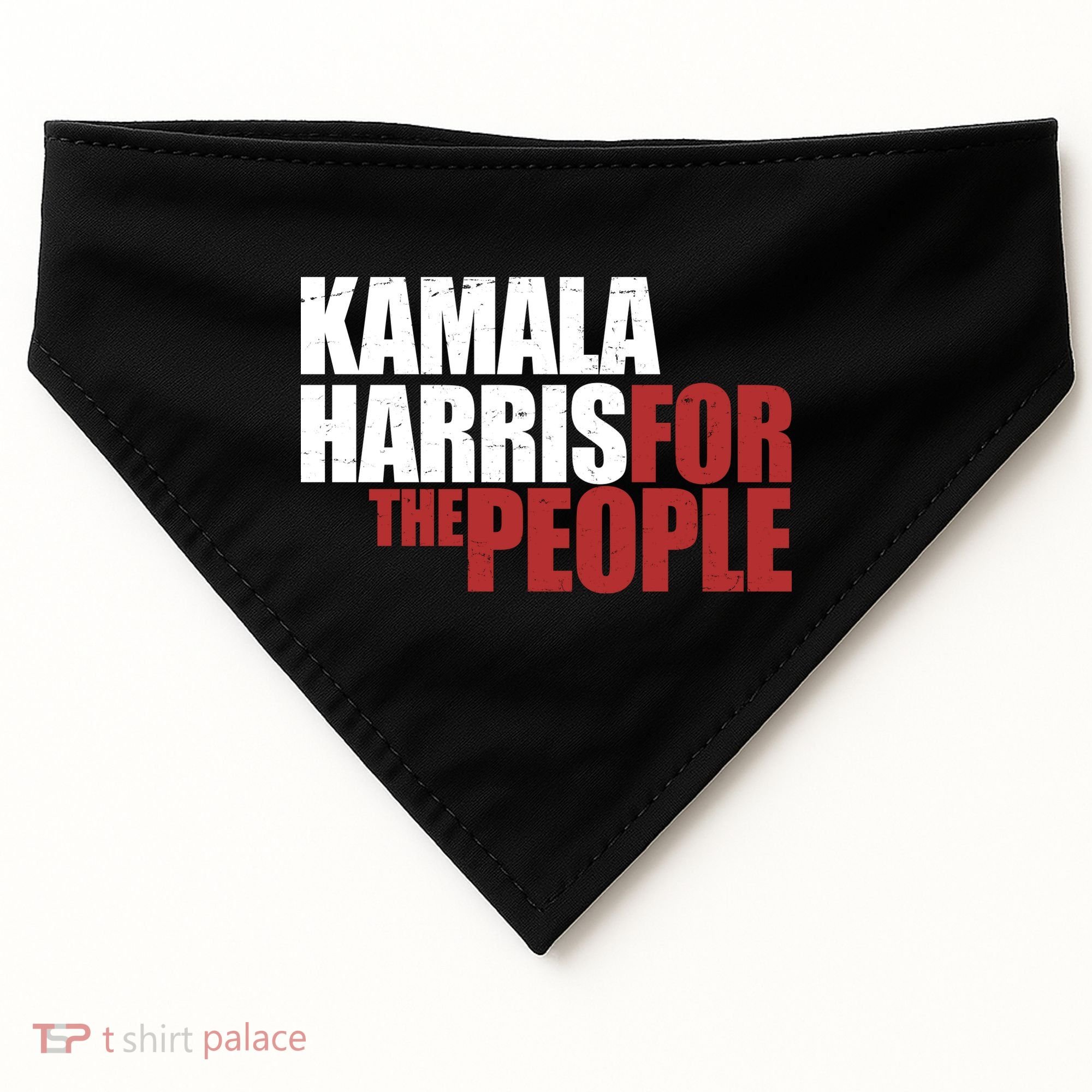 Kamala Harris For The People Political USA-Made Doggie Bandana