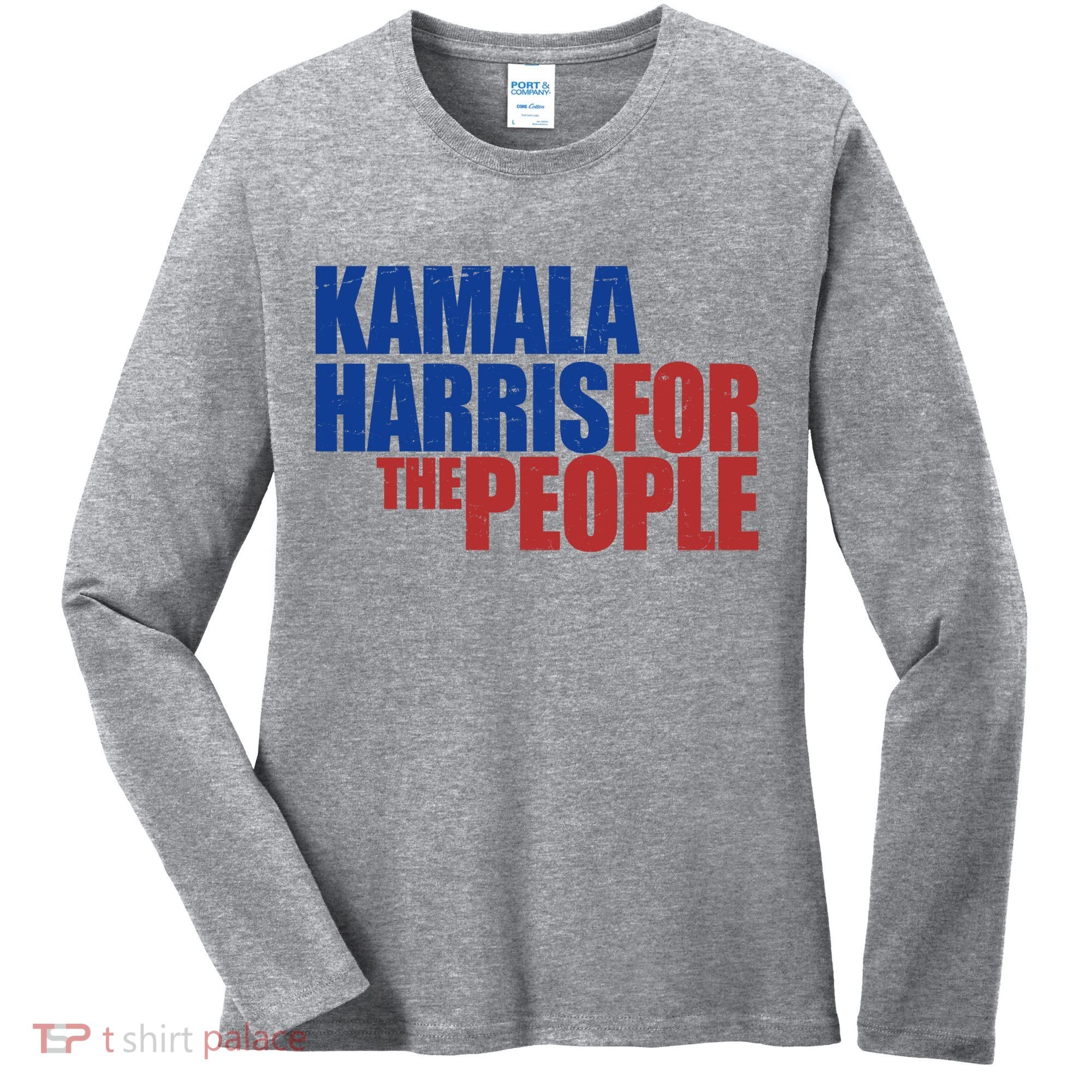Kamala Harris For The People Political Women's Long Sleeve Shirt