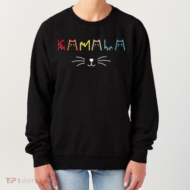 Kamala Harris Funny Cat Lettering Positive Gift Women's Sweatshirt
