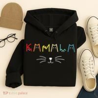 Kamala Harris Funny Cat Lettering Positive Gift Hoodie thumb 4
