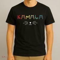 Kamala Harris Funny Cat Lettering Positive Gift T-Shirt thumb 3