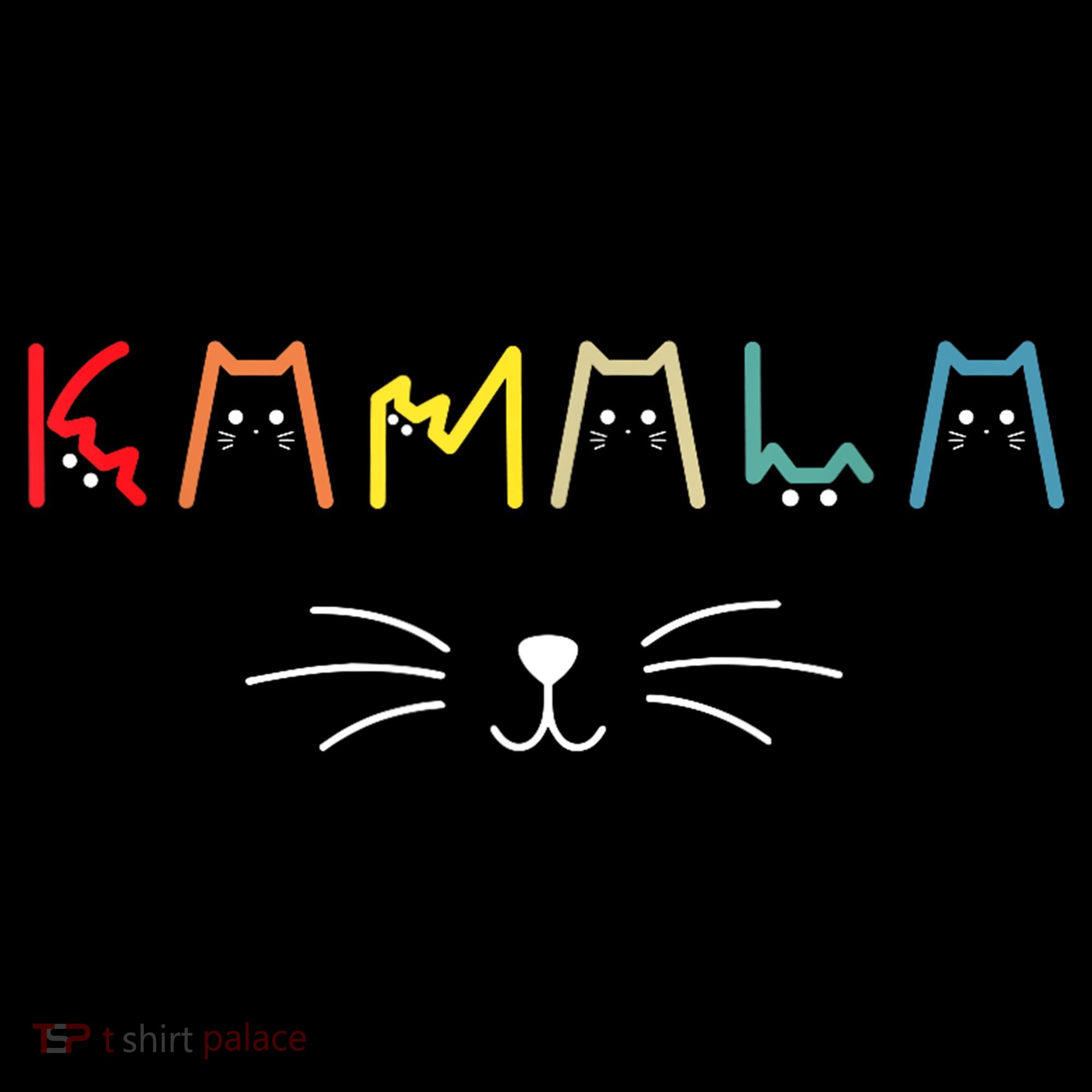 Kamala Harris Funny Cat Lettering Positive Gift Women's Hoodie