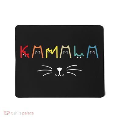 Kamala Harris Funny Cat Lettering Positive Gift Mousepad