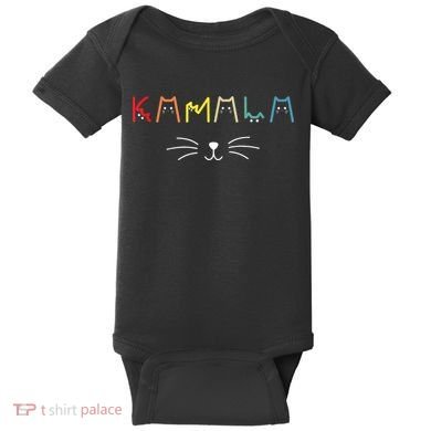 Kamala Harris Funny Cat Lettering Positive Gift Baby Bodysuit