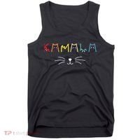 Kamala Harris Funny Cat Lettering Positive Gift Tank Top thumb 0