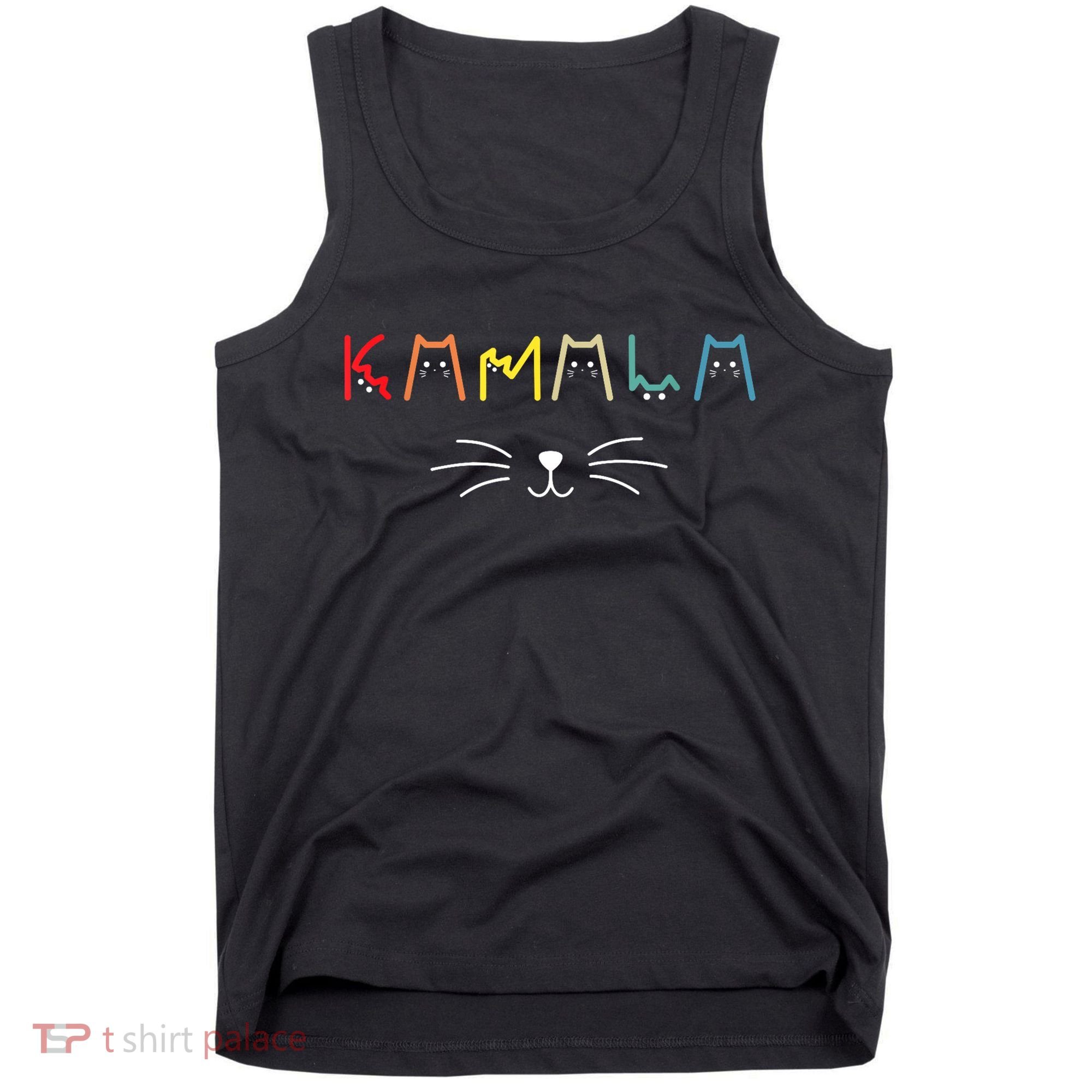 Kamala Harris Funny Cat Lettering Positive Gift Tank Top