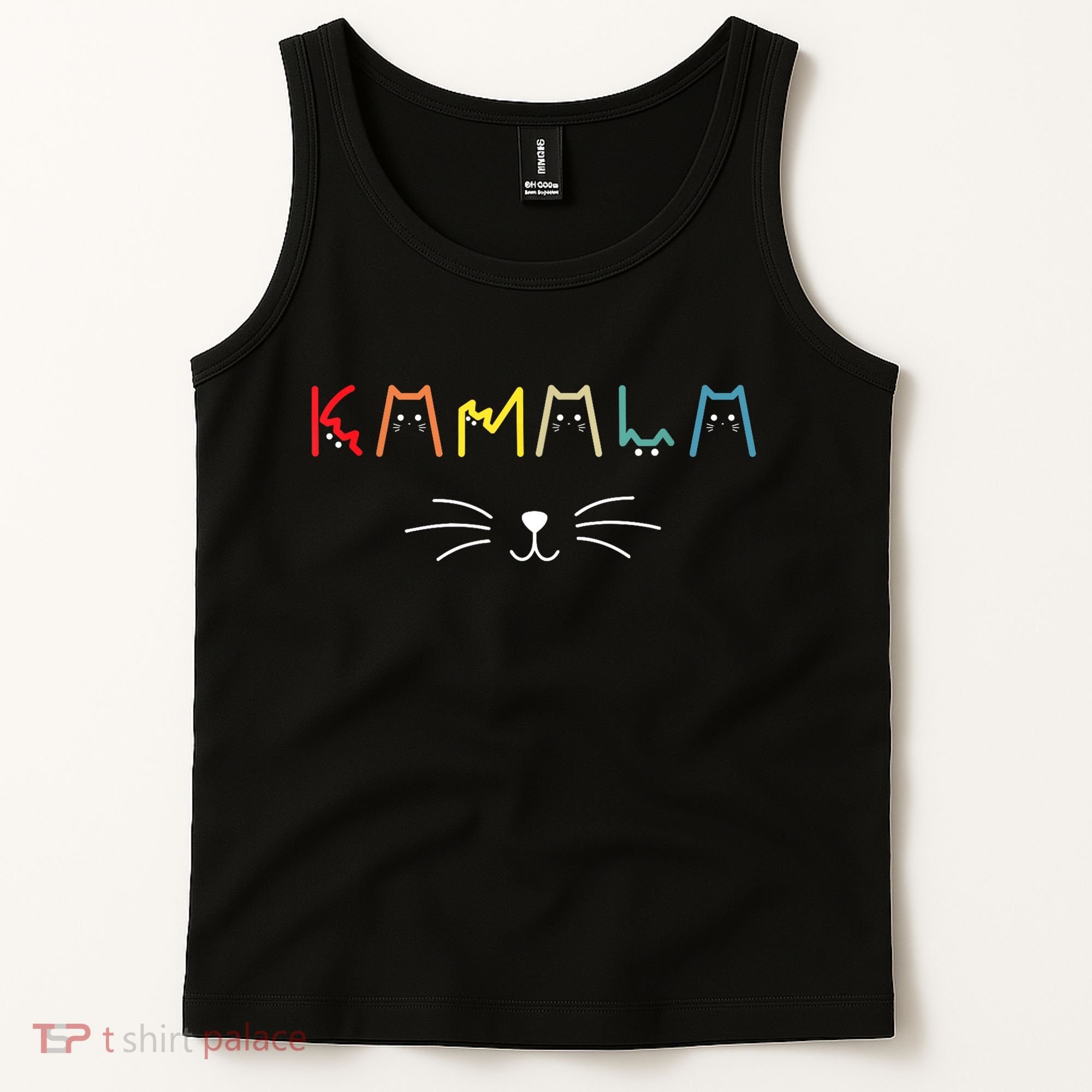 Kamala Harris Funny Cat Lettering Positive Gift Tank Top