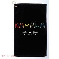 Kamala Harris Funny Cat Lettering Positive Gift Golf Towel thumb 0
