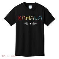 Kamala Harris Funny Cat Lettering Positive Gift Kids T-Shirt thumb 0