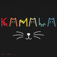 Kamala Harris Funny Cat Lettering Positive Gift Kids T-Shirt thumb 4