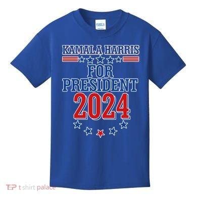 Kamala Harris For President 2024 Kids T-Shirt
