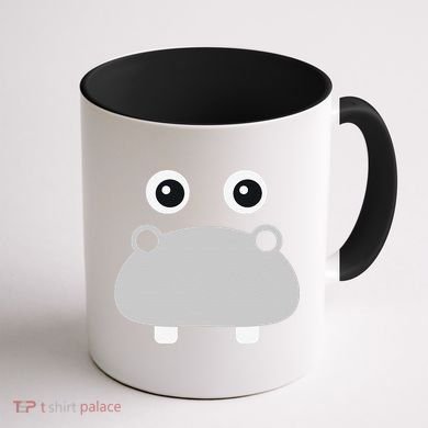 Kawaii Hippo Face Easy Halloween Costume Coffee Mug back