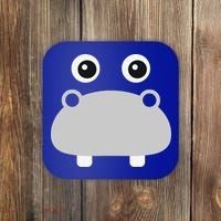 Kawaii Hippo Face Easy Halloween Costume Coaster thumb 0