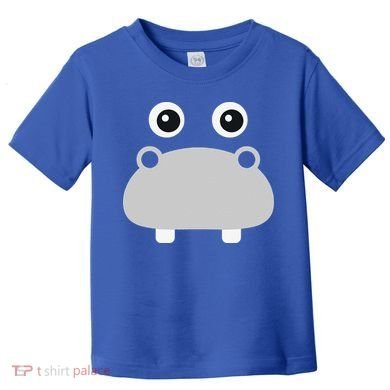 Kawaii Hippo Face Easy Halloween Costume Toddler T-Shirt