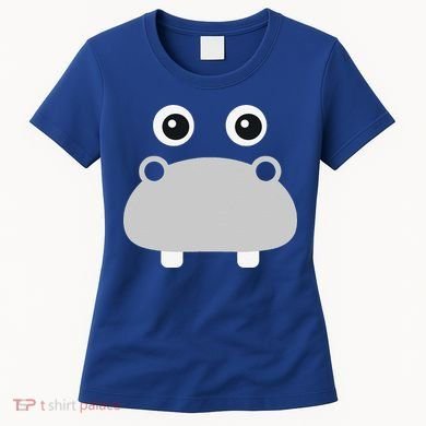 Kawaii Hippo Face Easy Halloween Costume Women's T-Shirt