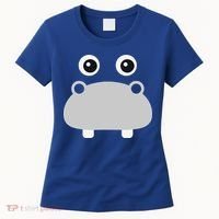 Kawaii Hippo Face Easy Halloween Costume Women's T-Shirt thumb 0