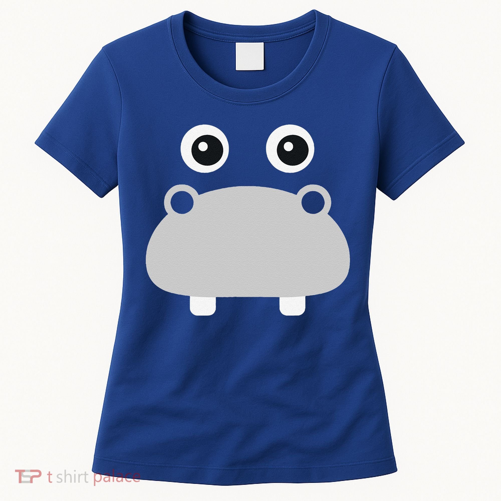 Kawaii Hippo Face Easy Halloween Costume Women's T-Shirt