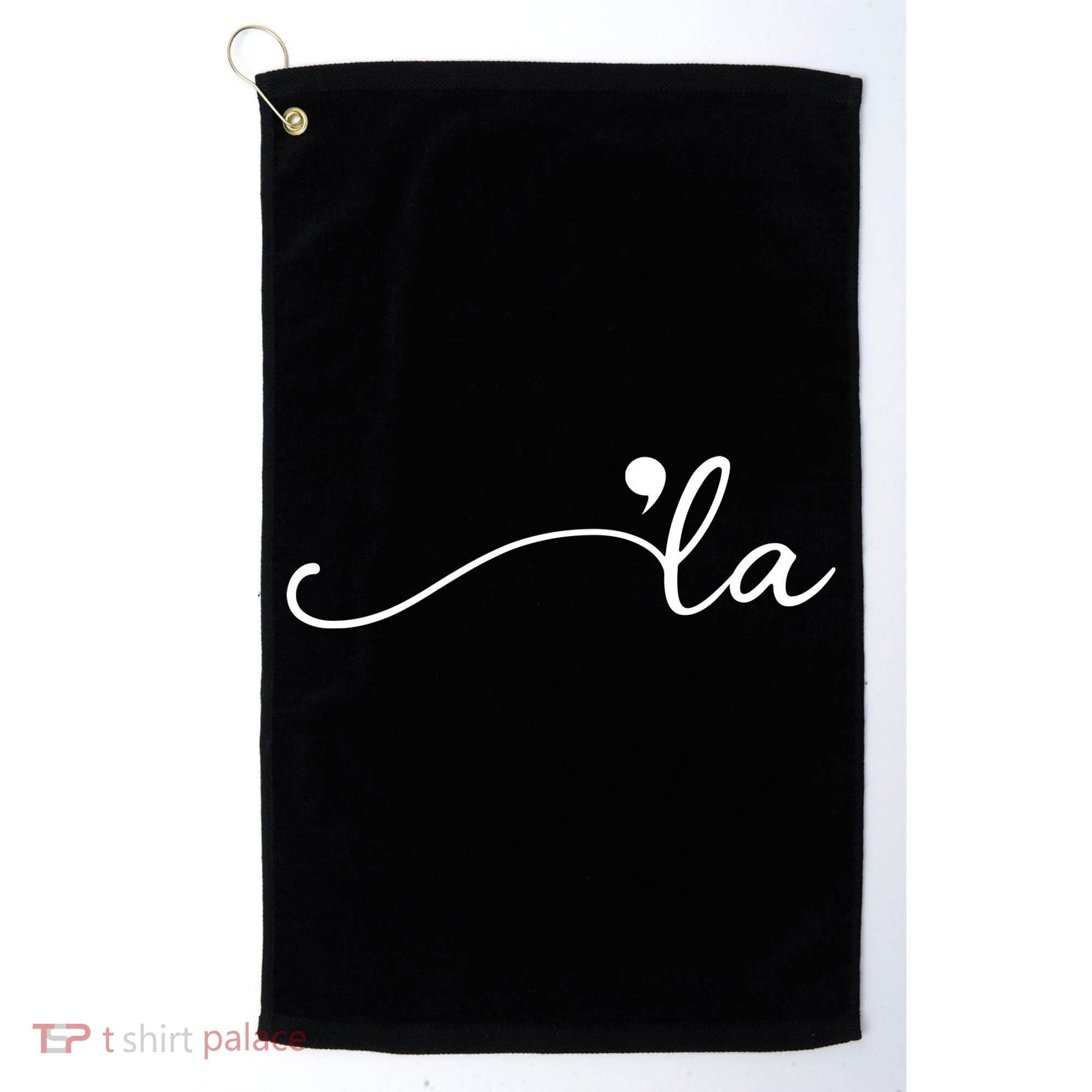 Kamala Harris Funny Comma La Eleciton Golf Towel