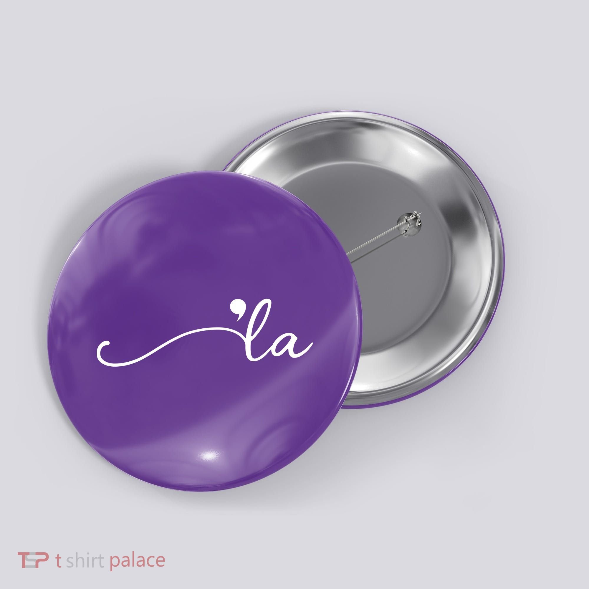 Kamala Harris Funny Comma La Eleciton Button
