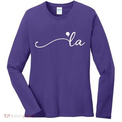 Kamala Harris Funny Comma La Eleciton Women's Long Sleeve Shirt