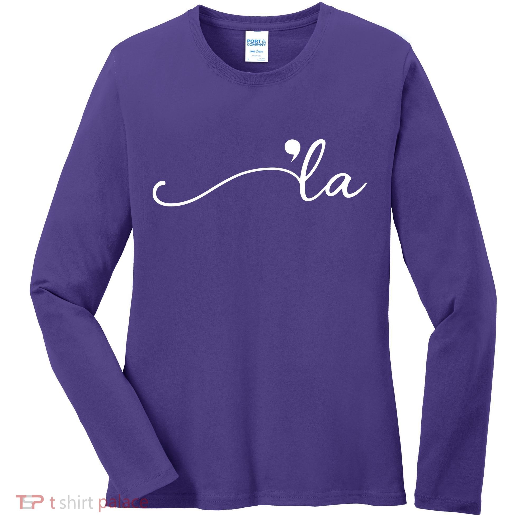 Kamala Harris Funny Comma La Eleciton Women's Long Sleeve Shirt