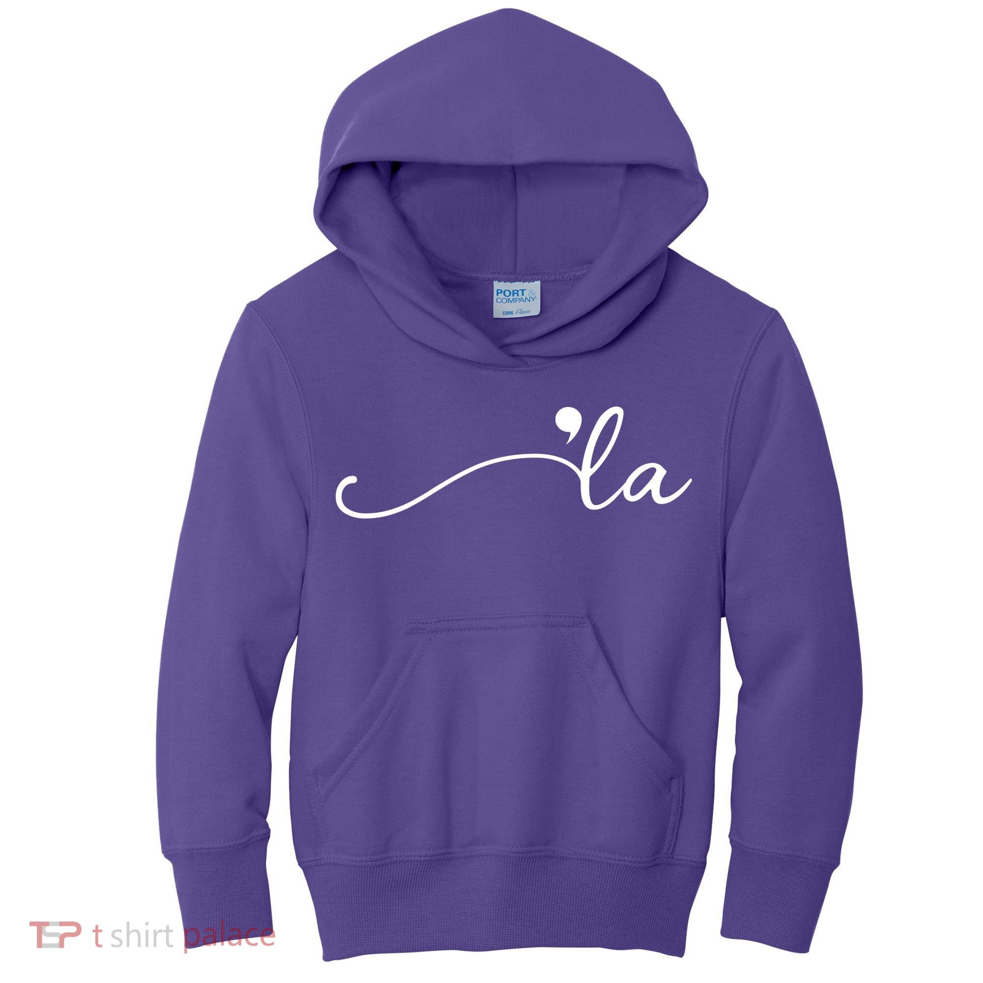 Kamala Harris Funny Comma La Eleciton Kids Hoodie