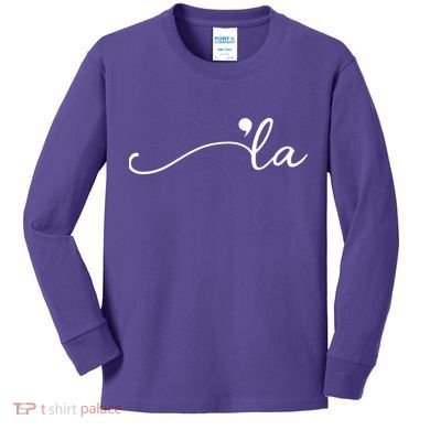 Kamala Harris Funny Comma La Eleciton Kids Long Sleeve Shirt