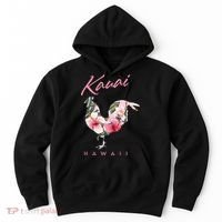 Kauai Hawaii Flower Hibiscus Chicken Lover Souvenir Hoodie thumb 0