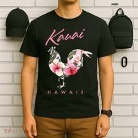 Kauai Hawaii Flower Hibiscus Chicken Lover Souvenir T-Shirt thumb 6