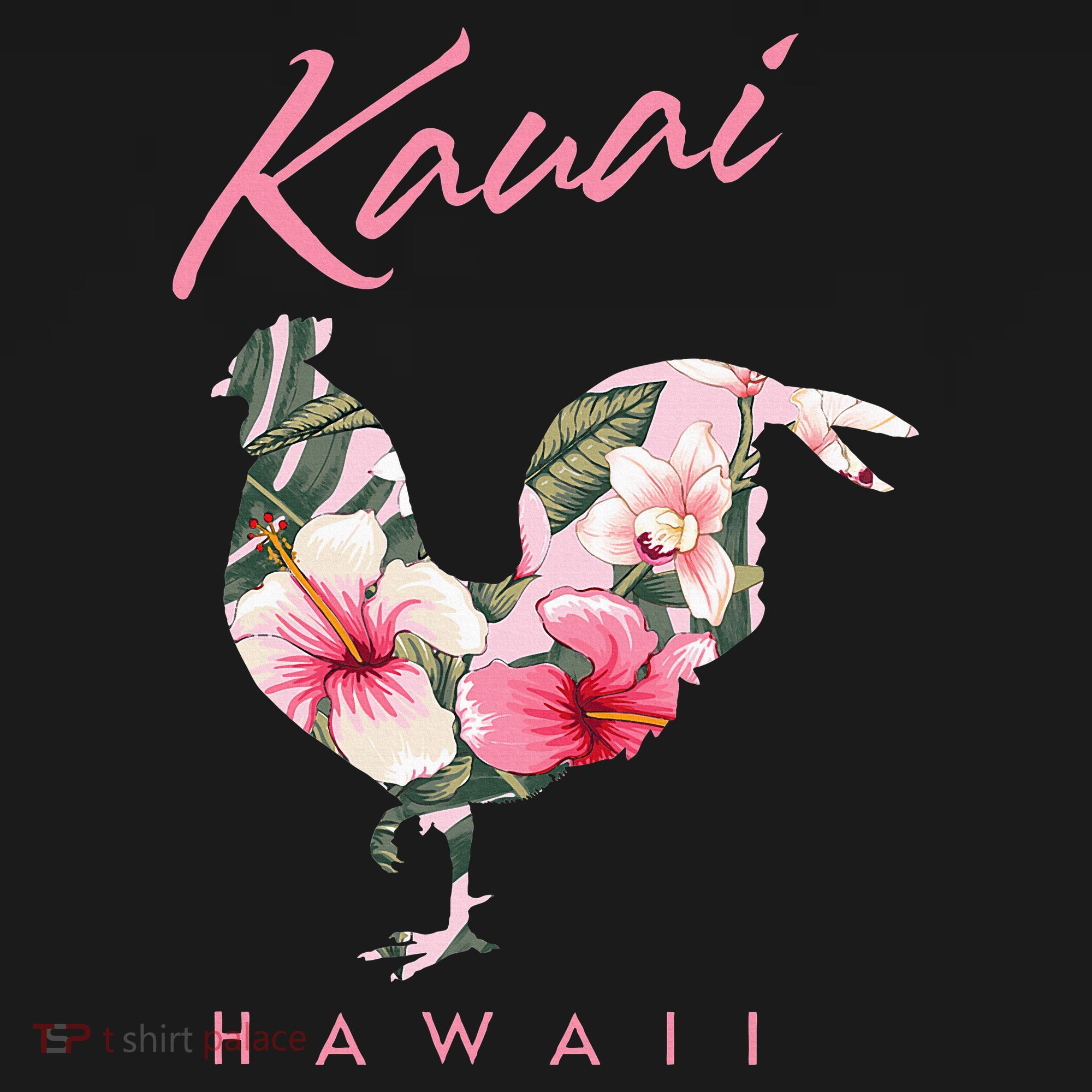 Kauai Hawaii Flower Hibiscus Chicken Lover Souvenir Coaster