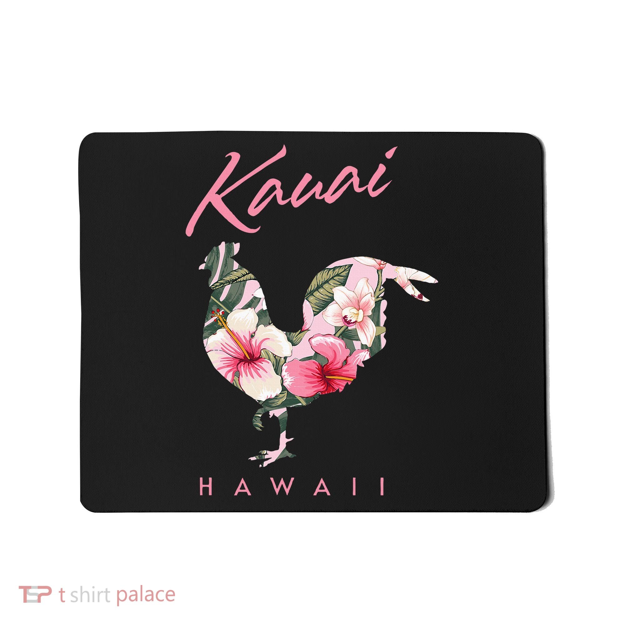 Kauai Hawaii Flower Hibiscus Chicken Lover Souvenir Mousepad