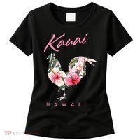 Kauai Hawaii Flower Hibiscus Chicken Lover Souvenir Women's T-Shirt thumb 0