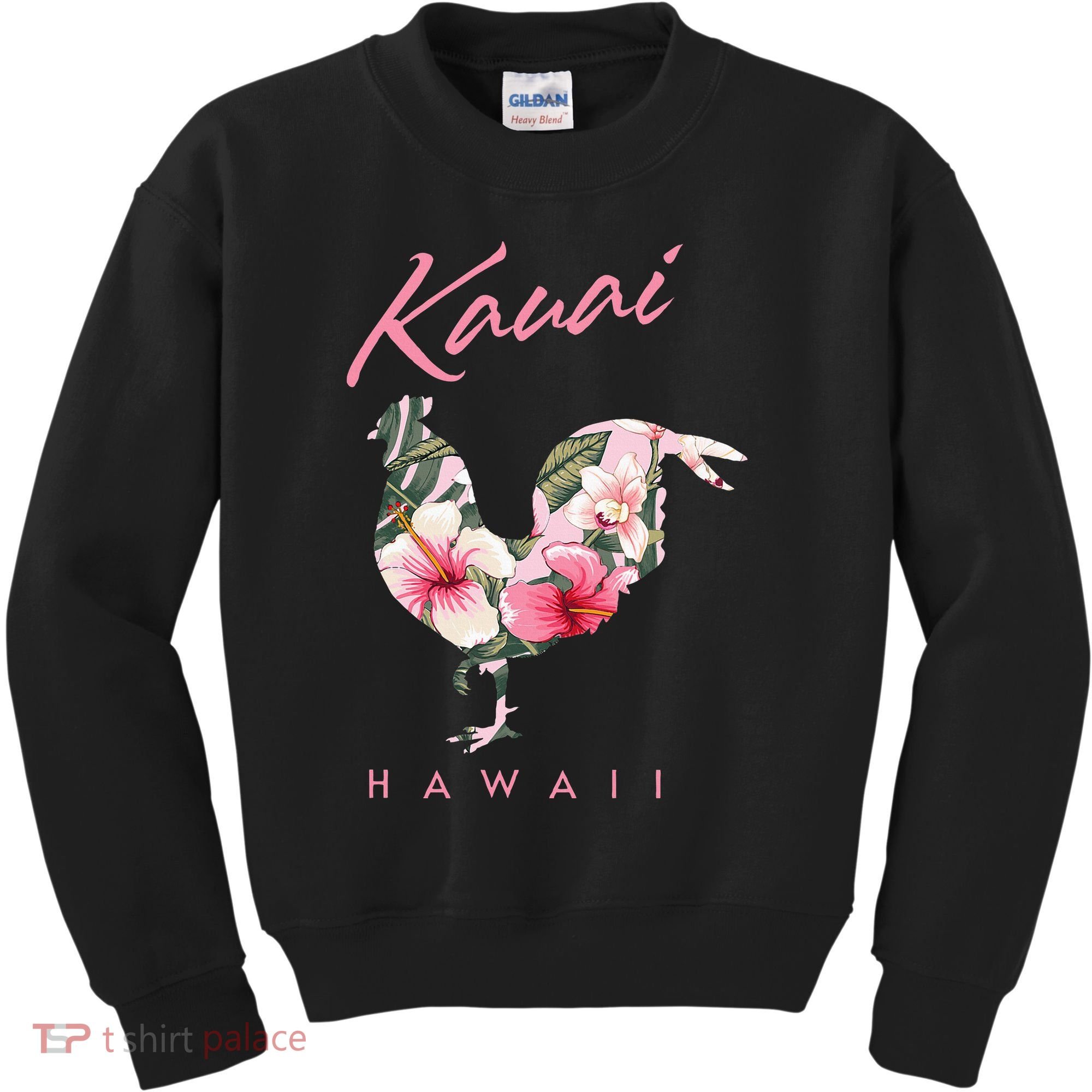 Kauai Hawaii Flower Hibiscus Chicken Lover Souvenir Kids Sweatshirt