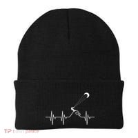 Kitesurfer Heartbeat Gift Kiteboard Kite Surfing Kiteboarding Gift Beanie thumb 0