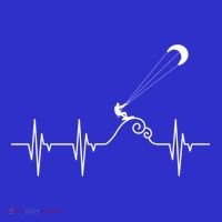 Kitesurfer Heartbeat Gift Kiteboard Kite Surfing Kiteboarding Gift T-Shirt thumb 7