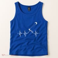 Kitesurfer Heartbeat Gift Kiteboard Kite Surfing Kiteboarding Gift Tank Top thumb 2
