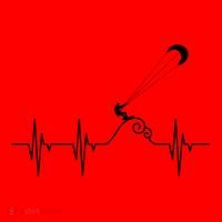 Kitesurfer Heartbeat Gift Kiteboard Kite Surfing Kiteboarding Gift Santa Hat thumb 1