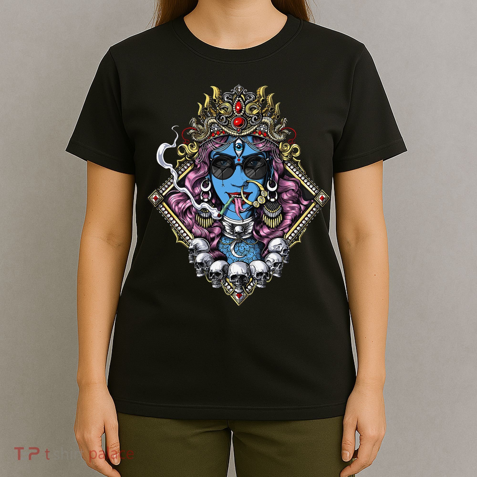 Kali Hindu Goddess Hinduism Deity God Spiritual Zen Gothic T-Shirt
