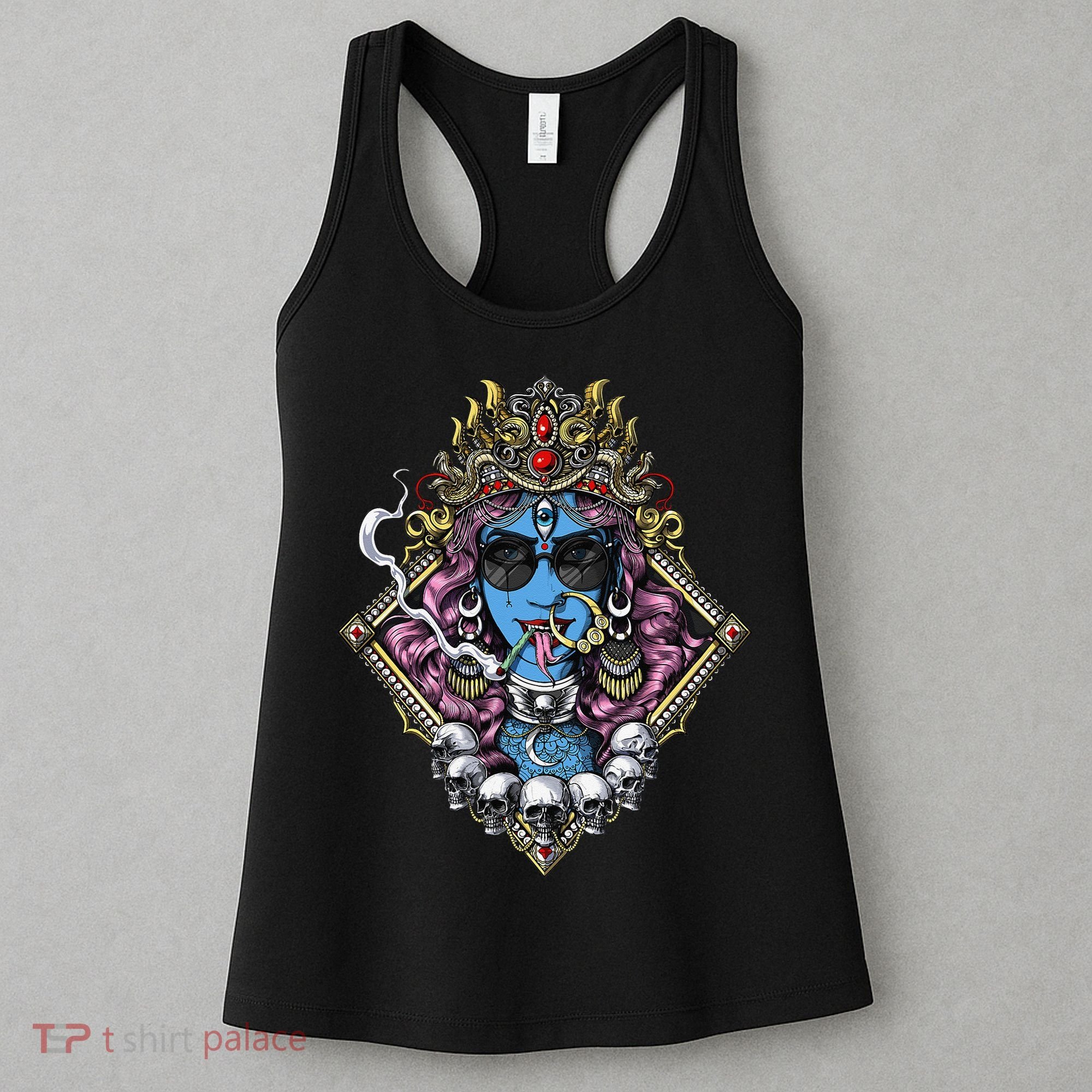 Kali Hindu Goddess Hinduism Deity God Spiritual Zen Gothic Women's Tank Top