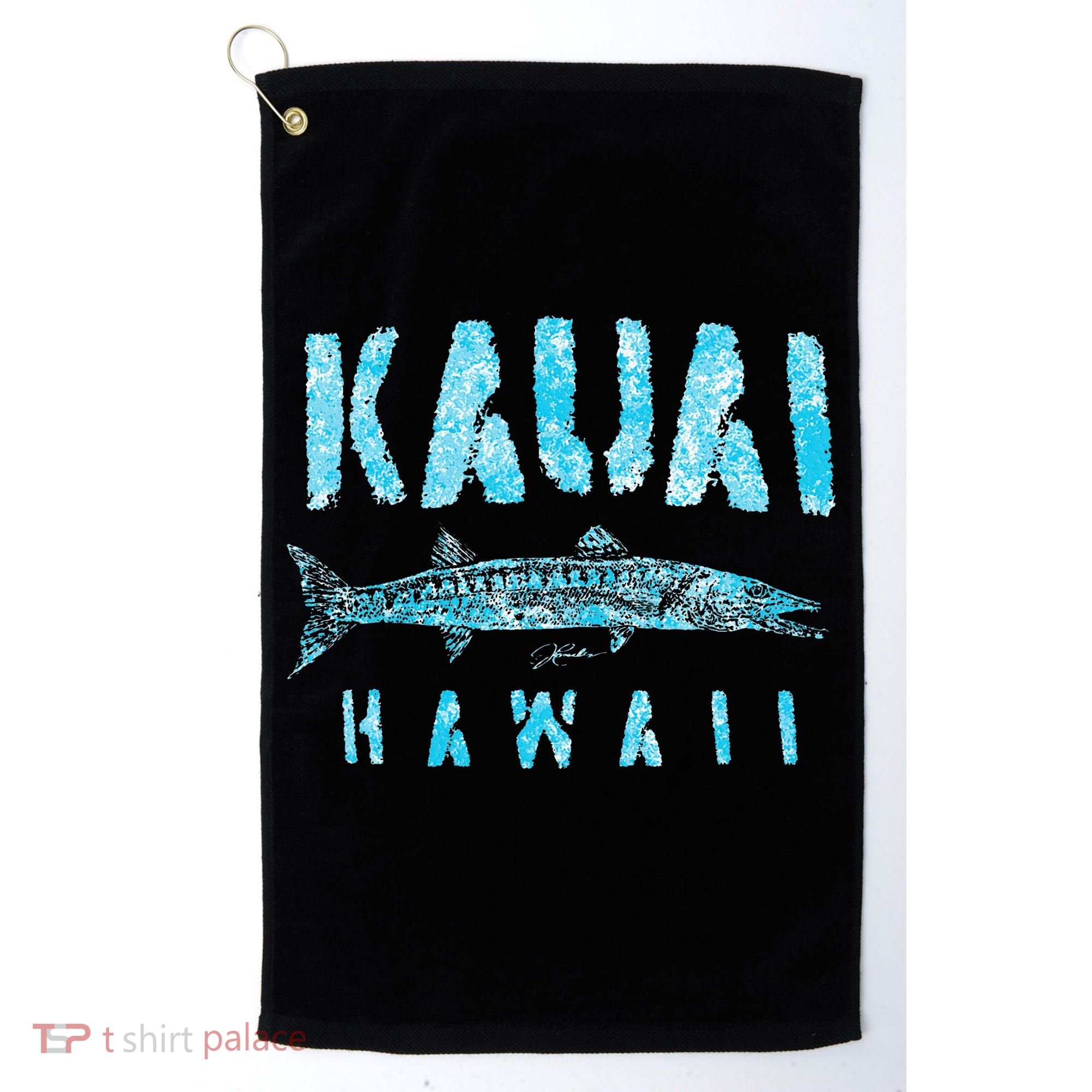 Kauai Hawaii Great Barracuda Golf Towel