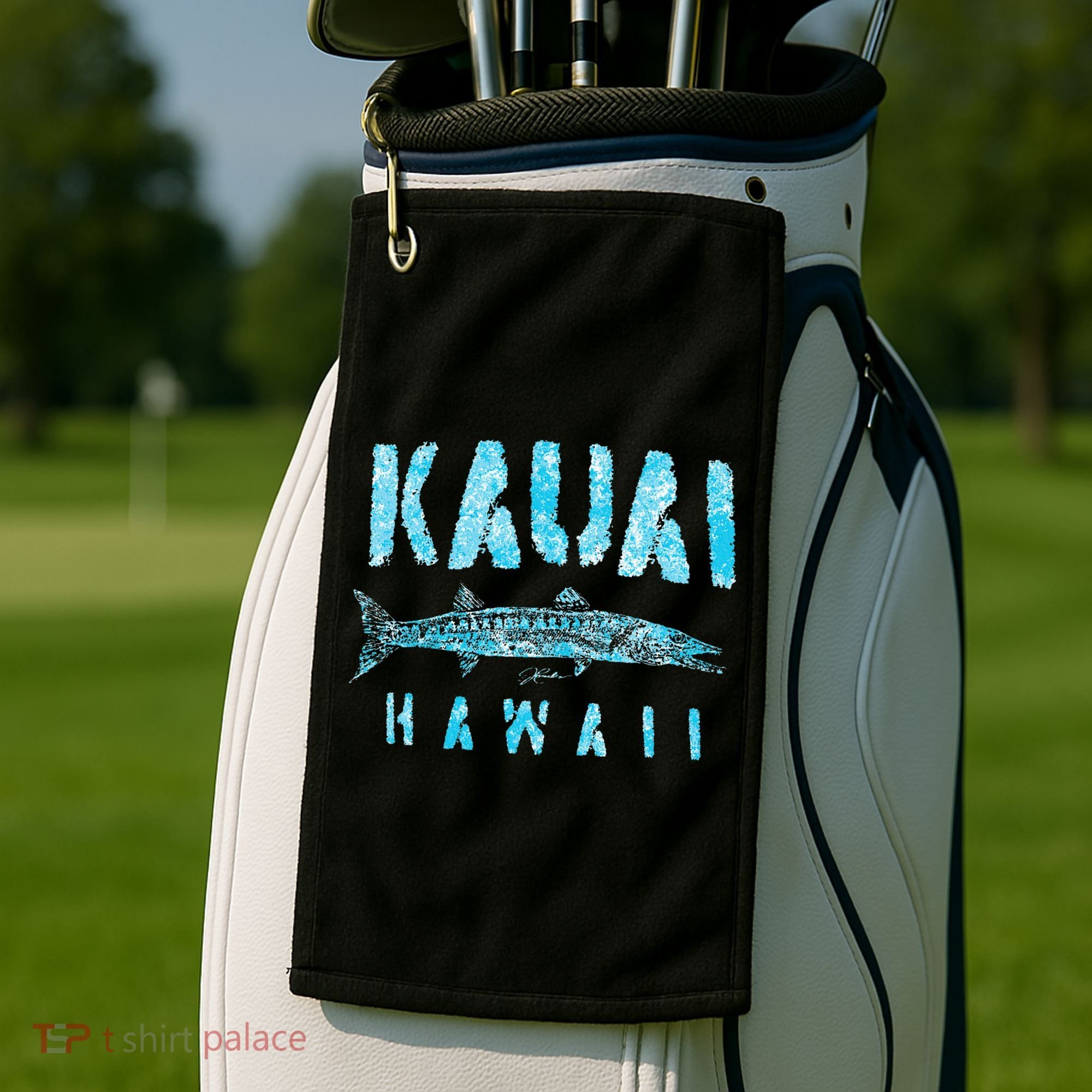Kauai Hawaii Great Barracuda Golf Towel