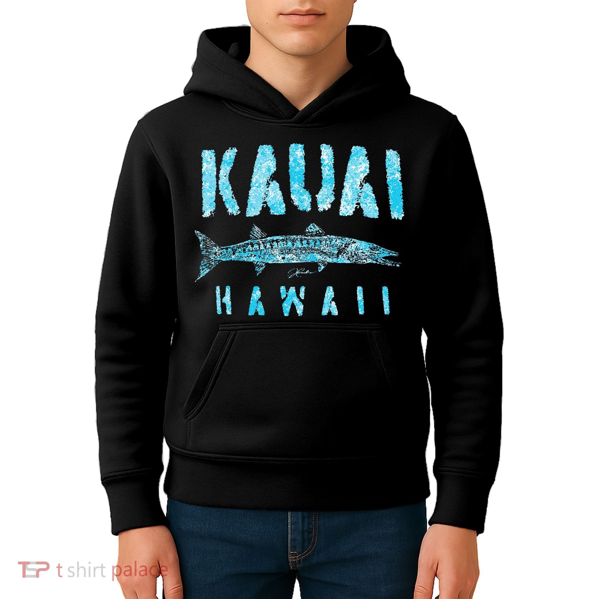 Kauai Hawaii Great Barracuda Kids Hoodie