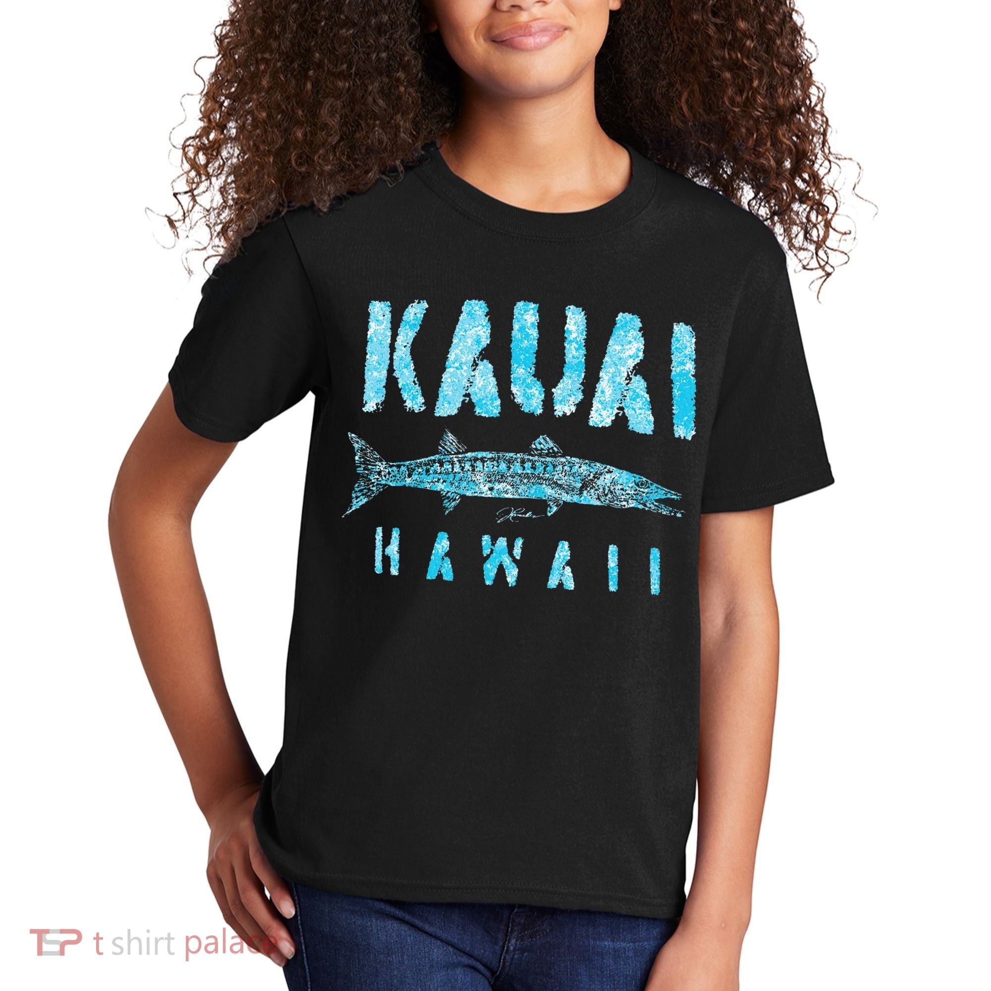 Kauai Hawaii Great Barracuda Kids T-Shirt