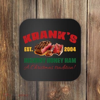 Krank's Hickory Honey Ham A Christmas Tradition Xmas Coaster