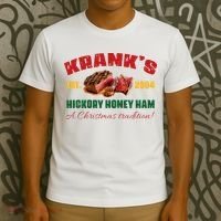 Krank's Hickory Honey Ham A Christmas Tradition Xmas T-Shirt thumb 3