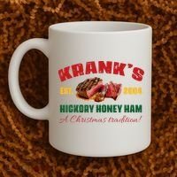 Krank's Hickory Honey Ham A Christmas Tradition Xmas Coffee Mug thumb 2