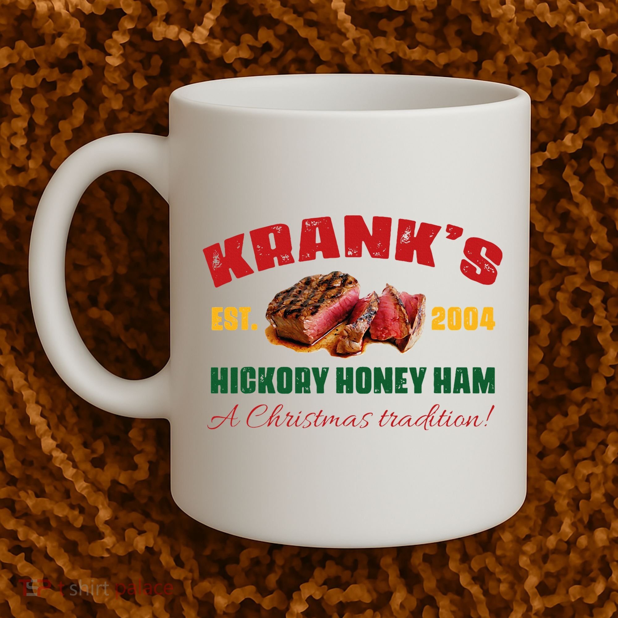 Krank's Hickory Honey Ham A Christmas Tradition Xmas Coffee Mug