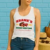 Krank's Hickory Honey Ham A Christmas Tradition Xmas Women's Tank Top thumb 2