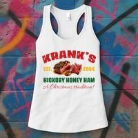 Krank's Hickory Honey Ham A Christmas Tradition Xmas Women's Tank Top thumb 3