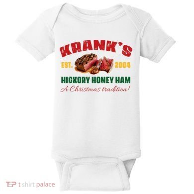 Krank's Hickory Honey Ham A Christmas Tradition Xmas Baby Bodysuit